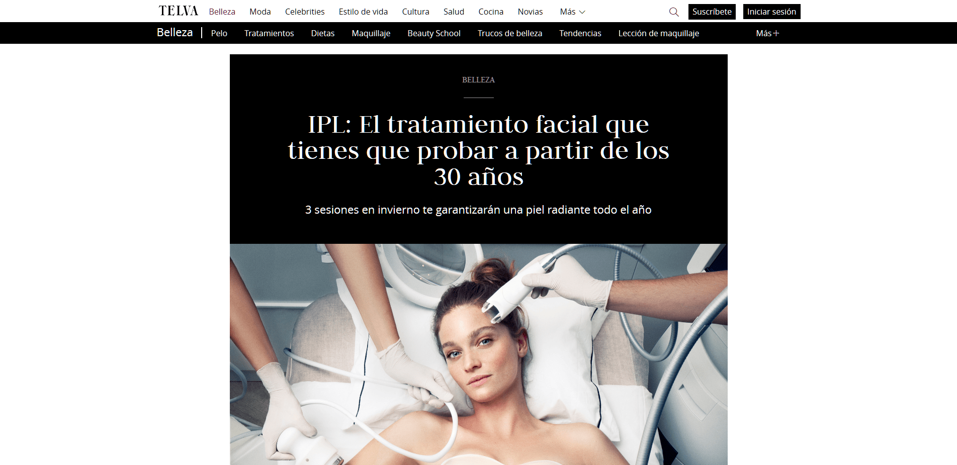 Peluqueria Vigo Sirope IPL El tratamiento facial que tienes que probar a partir de los 30 años